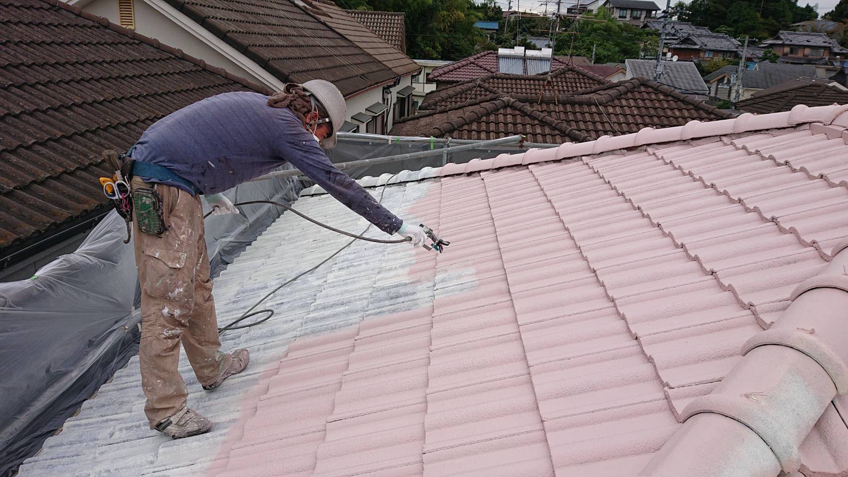 R1 9月24日 生駒市で屋根塗装するなら！平松塗装店にお任せください