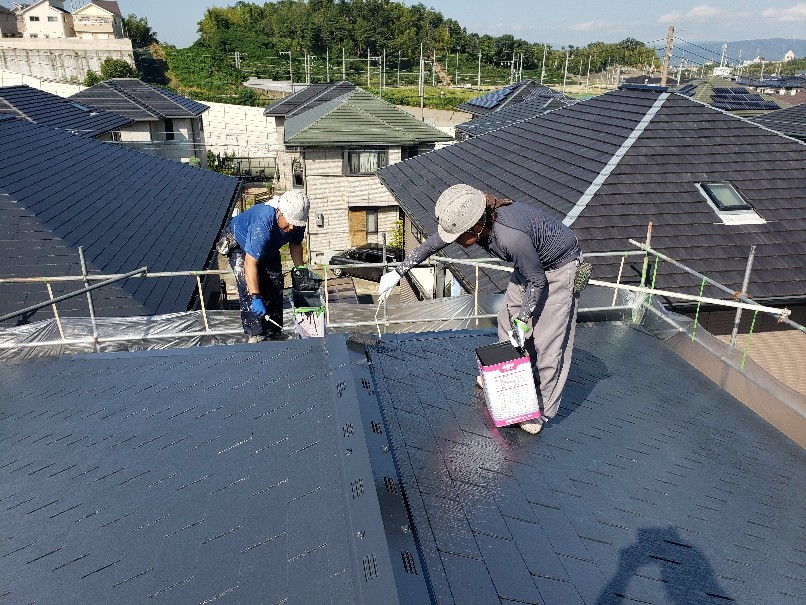 R1 9月26日 京田辺市で屋根塗装するなら！平松塗装店にお任せください