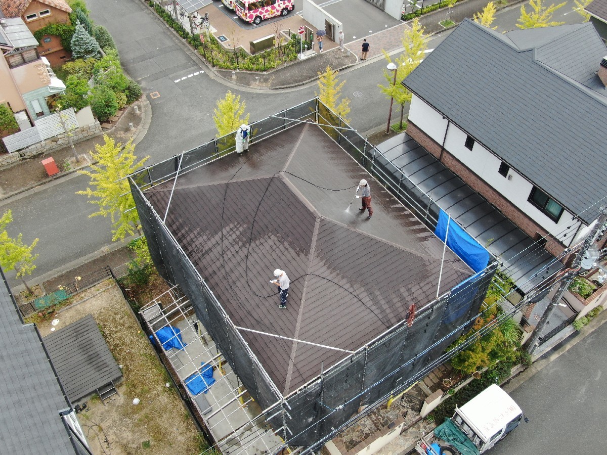 R1 10月12日 木津川市で屋根塗装するなら！平松塗装店にお任せください