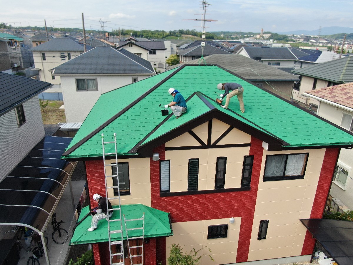 R1 7月10日 奈良市で屋根塗り替えするなら！平松塗装店にお任せください
