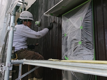 外壁　キシラデコール2回目 (3).JPG